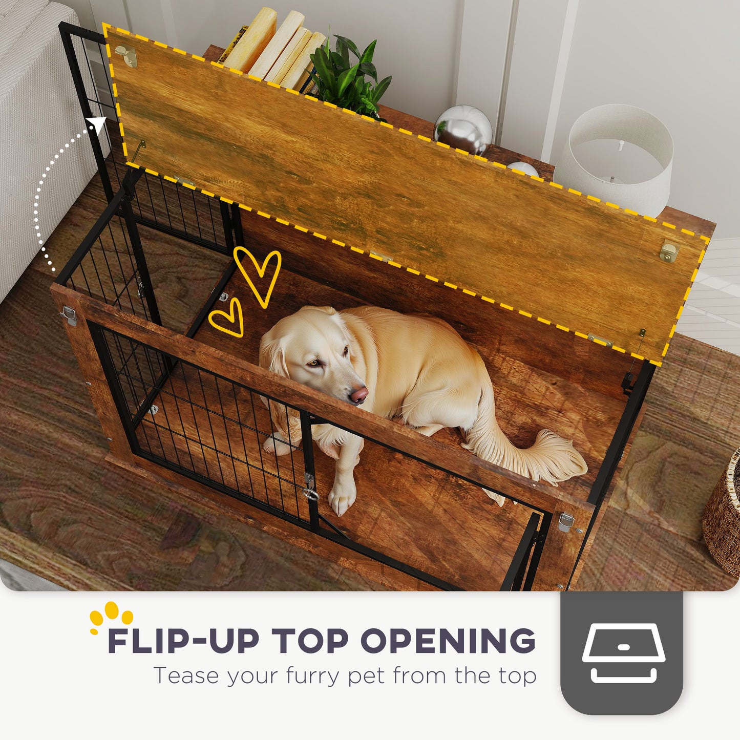 The Rustic Den Dog Crate