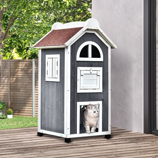 The Woodland Retreat Cat House
