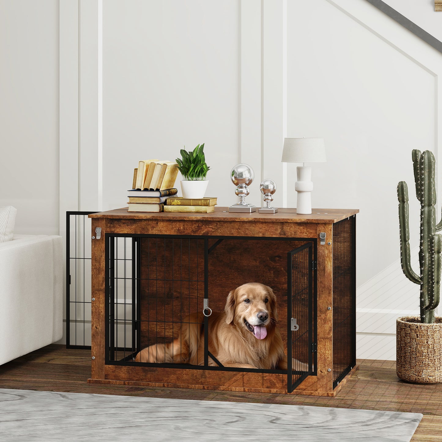 The Rustic Den Dog Crate
