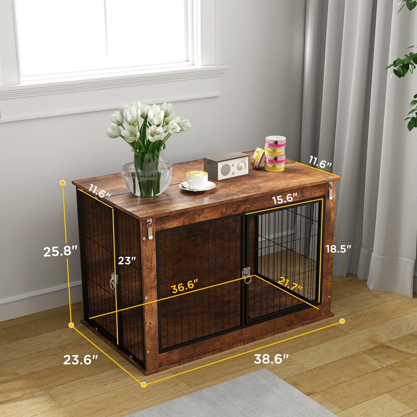 The Rustic Den Dog Crate